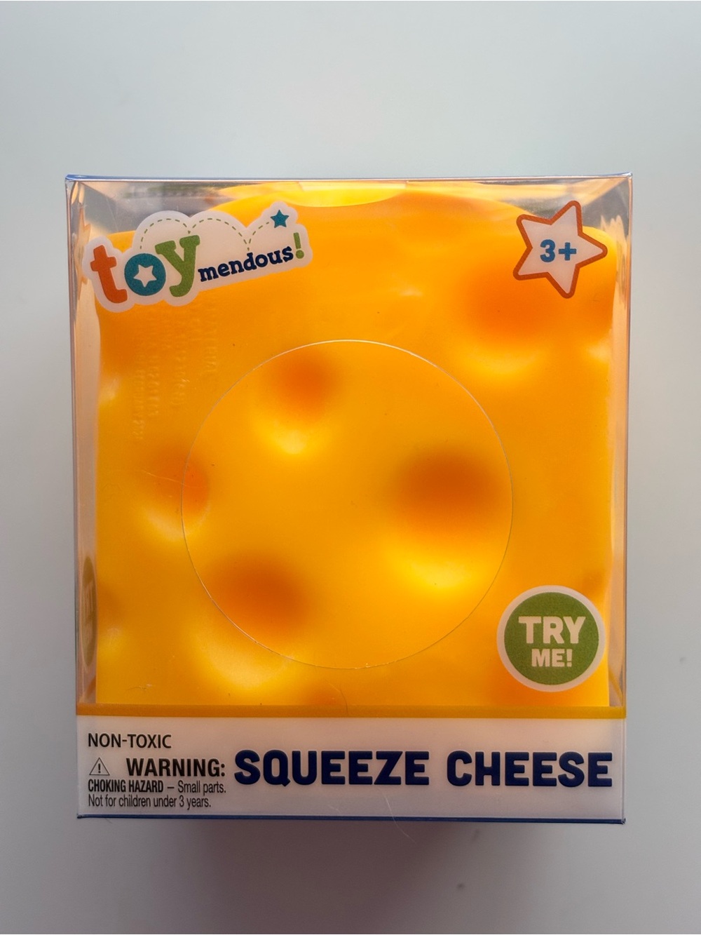 Brand new toymendous Squeeze Cheese Toy - Yellow Stress Toy for Kids
